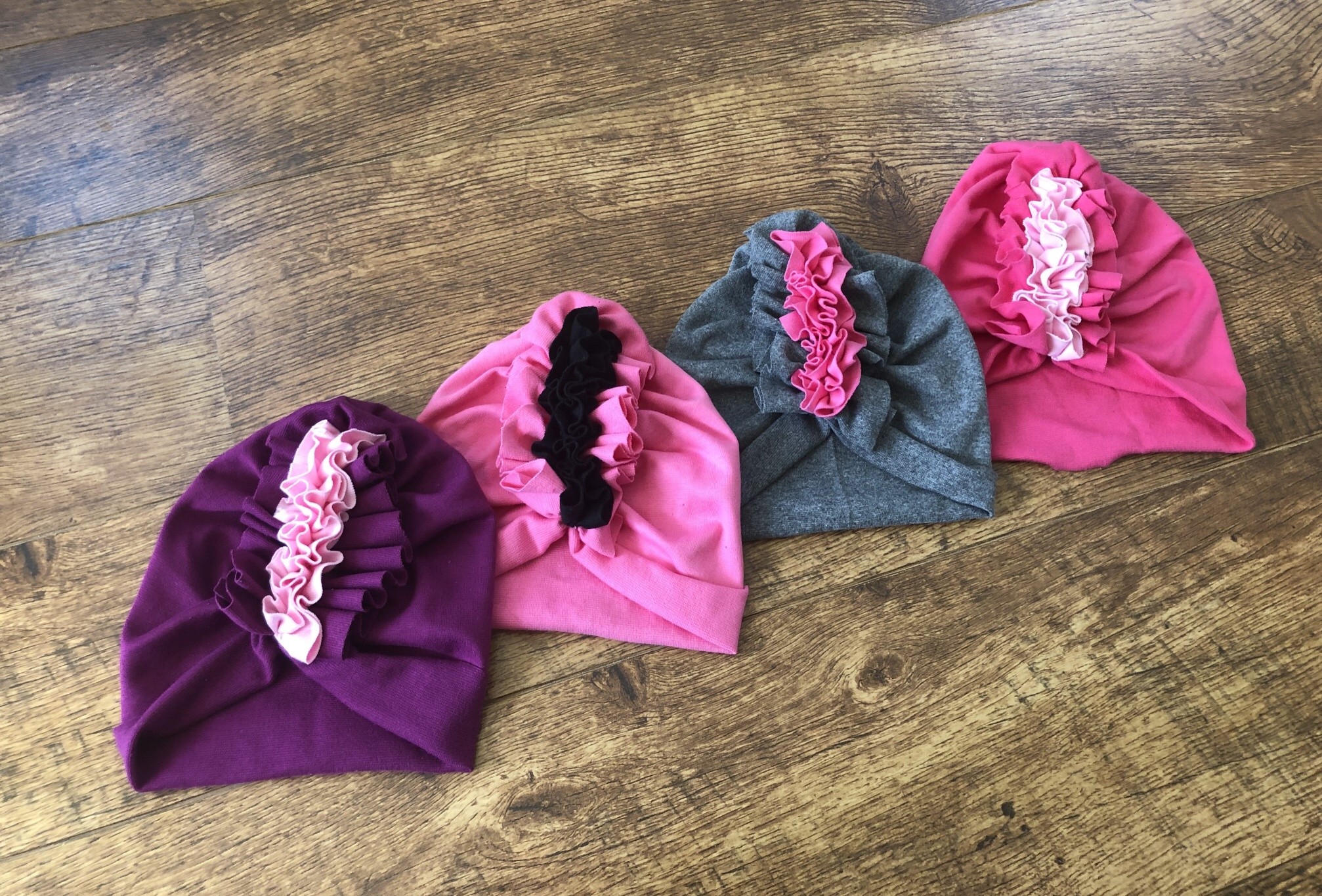 čepice dívčí turban flamengo